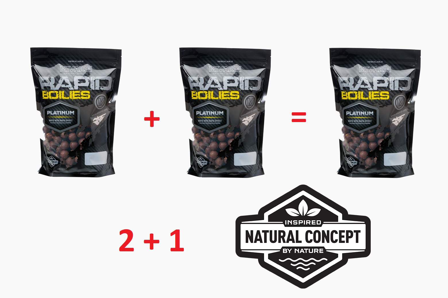 Akce 2+1 Rapid Boilies Platinum - B17 (250g | 24mm)