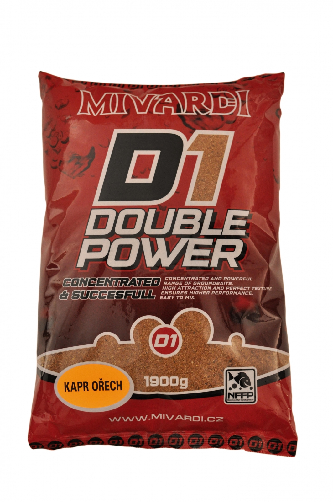 Vnadící směs Mivardi D1 Kapr Ořech 1,9 kg