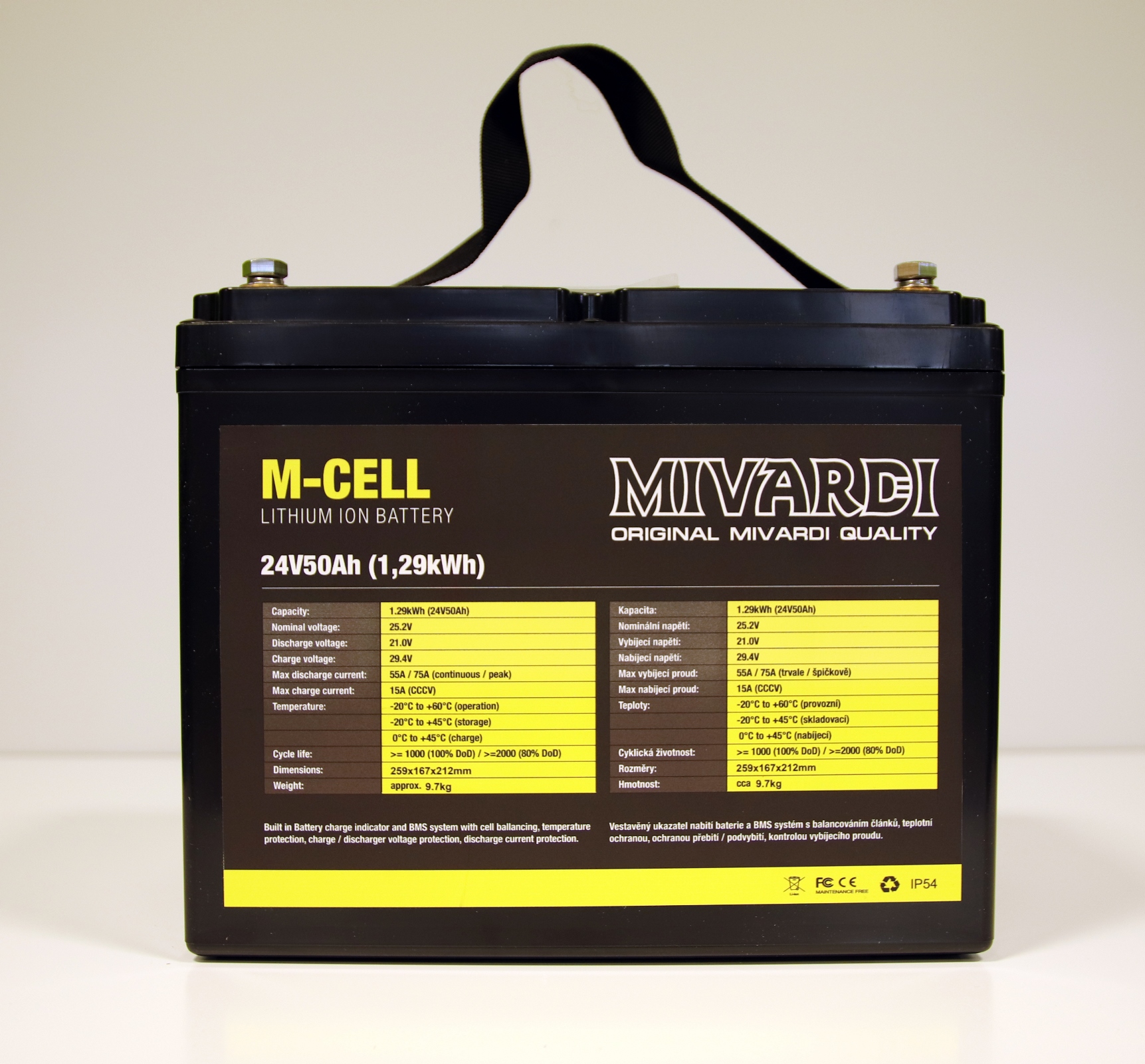 Lithiová baterie M-CELL 24V 50Ah