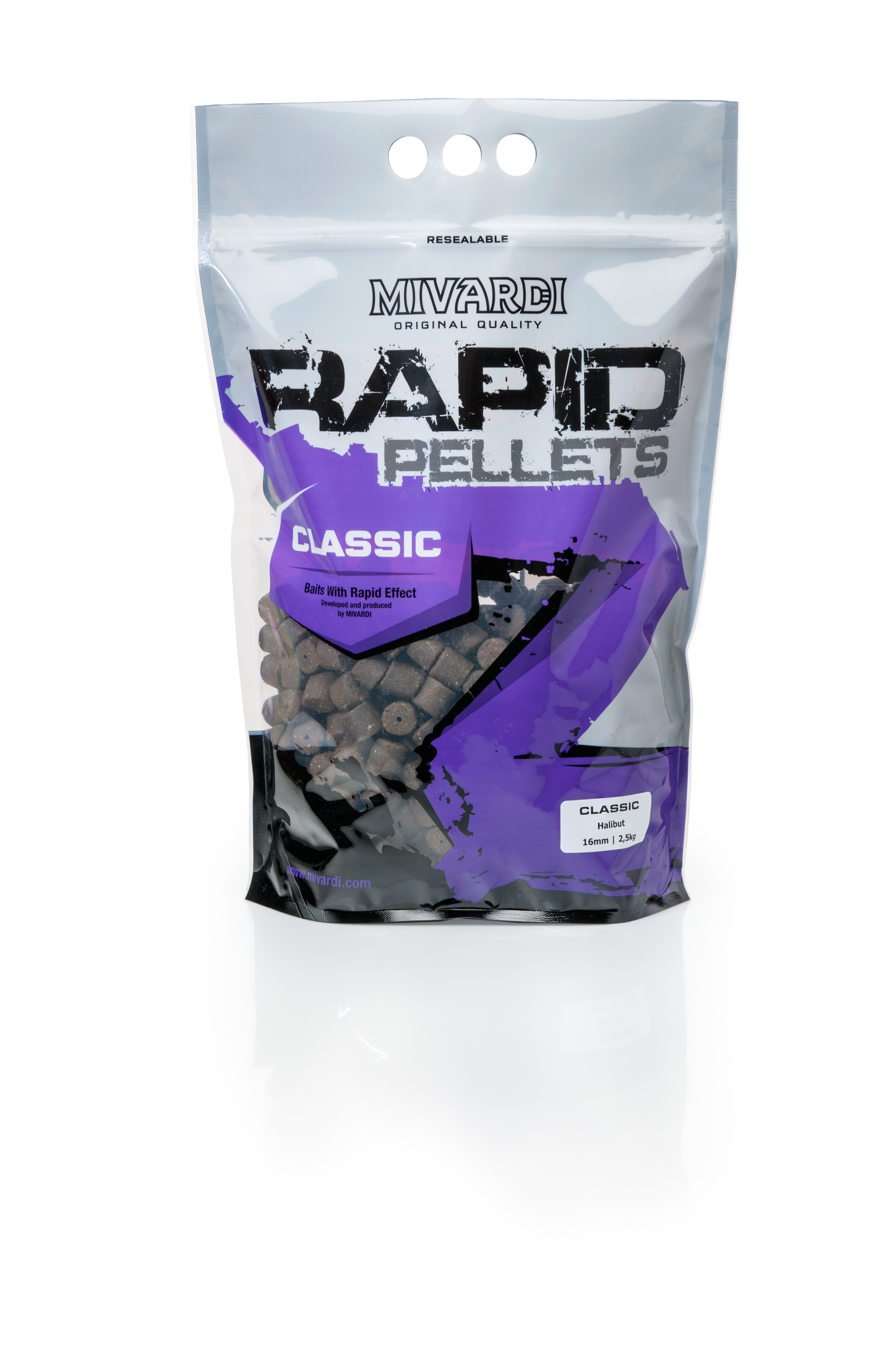 Pelety Mivardi Rapid Classic Halibut 2,5kg 20mm