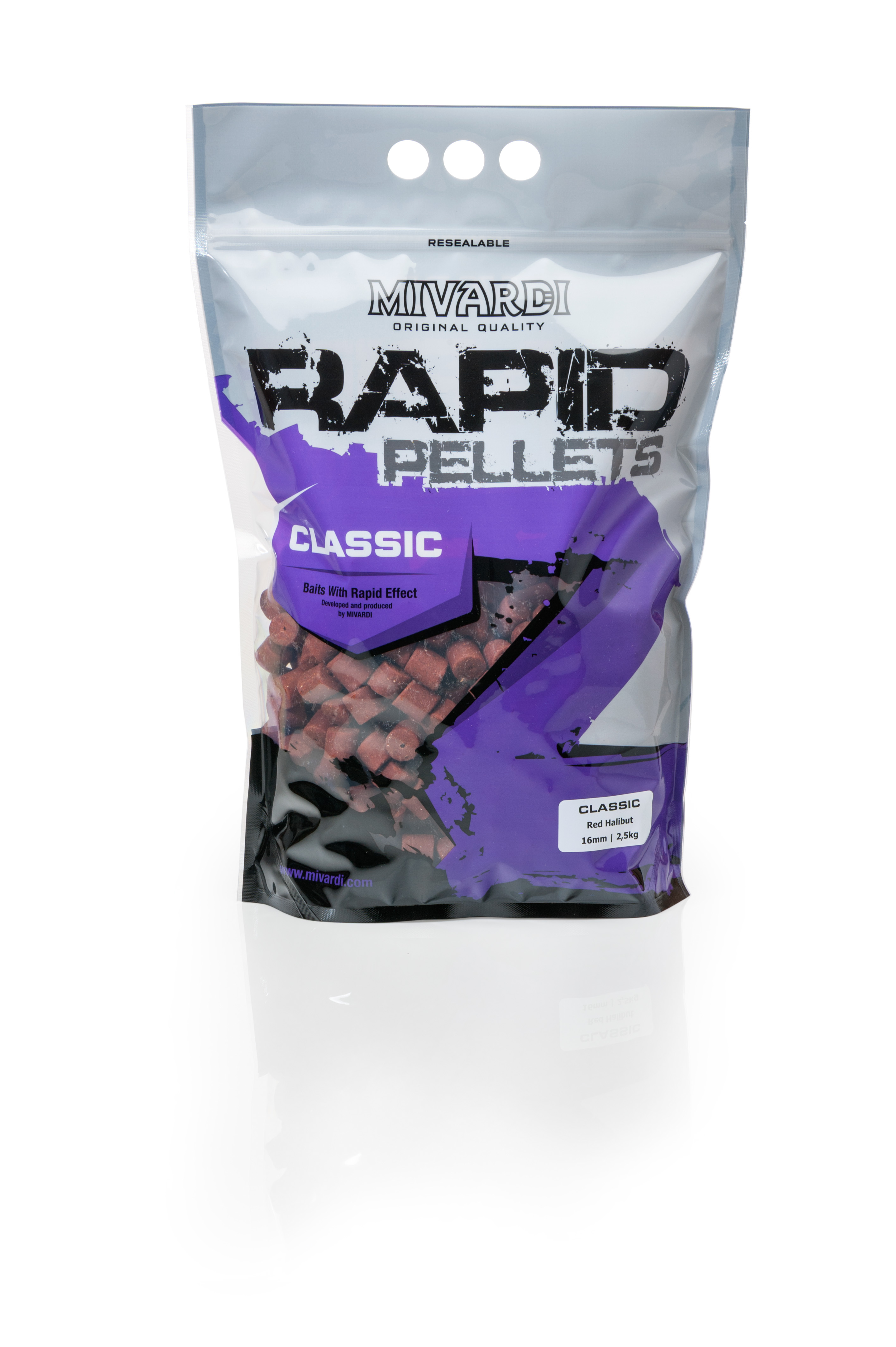 Pelety Mivardi Rapid Classic Red Halibut 2,5kg 16mm