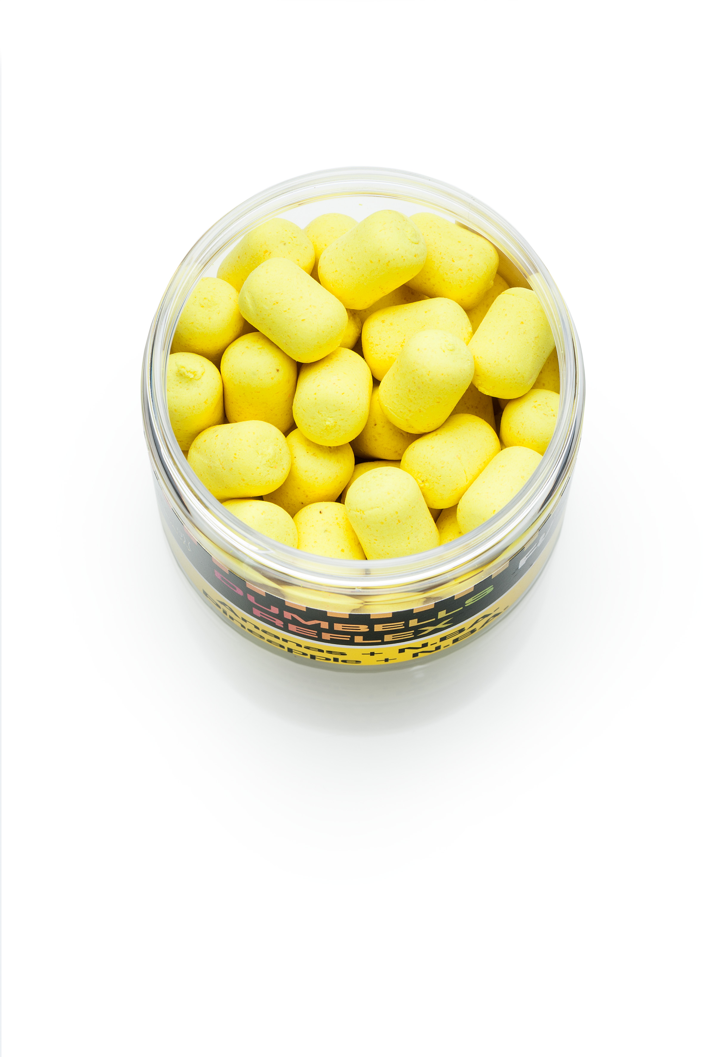 Plovoucí boilies Mivardi Rapid Dumbells Reflex Ananas + N.BA. 14 x 18 mm