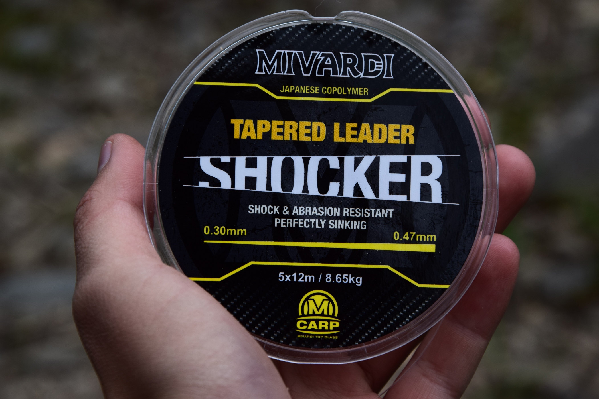 Ujímaný návazec Mivardi Shocker Tapered Leader 0.30-0.47mm 5x12m